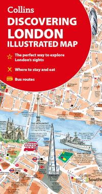 Book Cover for Discovering London Illustrated Map by Dominic Beddow, Collins Maps