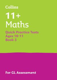 Book Cover for 11+ Maths Quick Practice Tests Age 10-11 (Year 6) Book 3 by Collins 11+