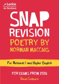 Book Cover for National 5/Higher English Revision Poetry by Norman MacCaig by David Cockburn