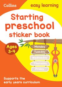 Book Cover for Starting Preschool Sticker Book Ages 3-4 by Collins Easy Learning