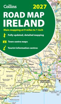Book Cover for Collins Road Map of Ireland 2027 (Folded Map) by Collins Maps