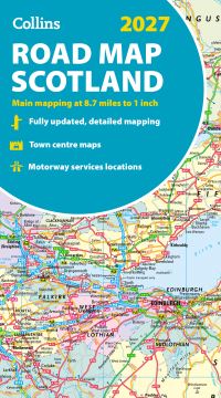 Book Cover for 2027 Collins Road Map of Scotland by Collins Maps