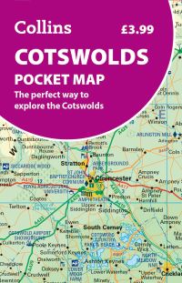 Book Cover for Cotswolds Pocket Map by Collins Maps