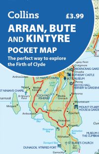 Book Cover for Arran, Bute and Kintyre Pocket Map by Collins Maps