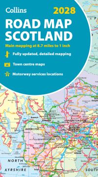 Book Cover for 2028 Collins Road Map of Scotland by Collins Maps