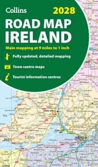 Book Cover for 2028 Collins Road Map of Ireland by Collins Maps