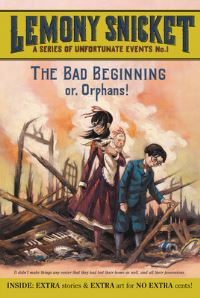 Book Cover for The Bad Beginning by Lemony Snicket, Brett Helquist