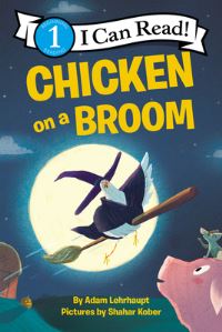 Book Cover for Chicken on a Broom by Adam Lehrhaupt