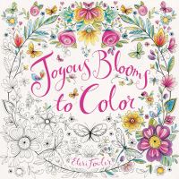 Book Cover for Joyous Blooms to Color by Eleri Fowler