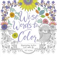 Book Cover for Wise Words to Color by Zoe Ingram