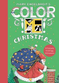 Book Cover for Mary Engelbreit's Color ME Christmas Book of Postcards by Mary Engelbreit