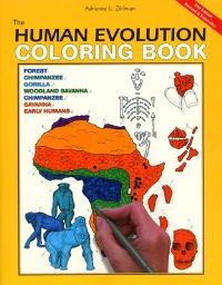 Book Cover for The Human Evolution Coloring Book by Adrienne L Zihlman, Carla J Simmons