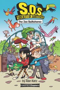 Book Cover for The Zoo Switcheroo by Alan Katz