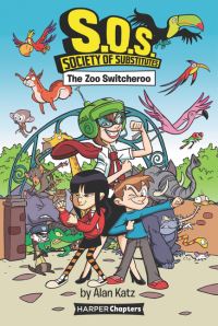 Book Cover for The Zoo Switcheroo by Alan Katz
