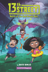 Book Cover for Battle of the Bad-Breath Bats by David Bowles