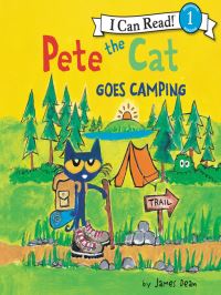 Book Cover for Pete the Cat Goes Camping by James Dean
