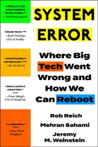 Book Cover for System Error by Rob Reich, Mehran Sahami, Jeremy M Weinstein