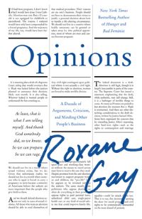 Book Cover for Opinions by Roxane Gay