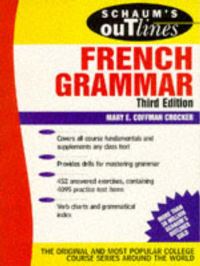 Book Cover for Schaum's Outline of French Grammar by Mary E Coffman Crocker