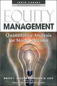 Book Cover for Equity Management by Bruce I Jacobs, Kenneth N Levy
