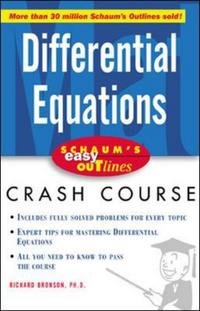 Book Cover for Differential Equations by Richard Bronson, Richard Brons n, Erin J Bredensteiner