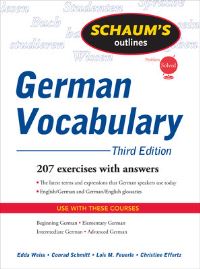 Book Cover for German Vocabulary by Edda Weiss