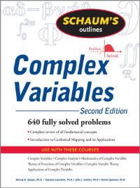 Book Cover for Complex Variables by Murray R Spiegel,  Seymour Lipschutz,  John Schiller