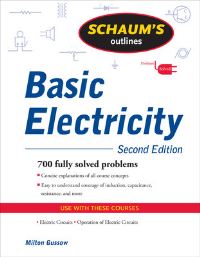 Book Cover for Schaum's Outline of Basic Electricity by Milton Gussow