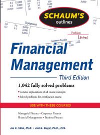 Book Cover for Schaum's Outline of Financial Management by Jae K Shim, Joel G Siegel