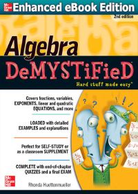 Book Cover for Algebra Demystified by Rhonda Huettenmueller