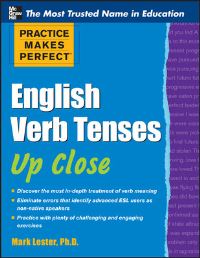 Book Cover for English Verb Tenses Up Close by Mark Lester