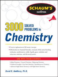 Book Cover for 3,000 Solved Problems in Chemistry by David E Goldberg
