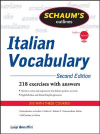 Book Cover for Italian Vocabulary by Luigi Bonaffini, Fiorenza Consonni Clark, Conrad J Schmitt