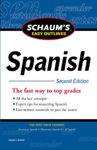 Book Cover for Schaum's Easy Outline of Spanish by Conrad J Schmitt