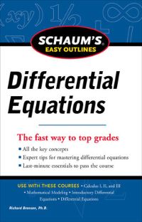 Book Cover for Differential Equations by Richard Bronson, Erin J Bredensteiner