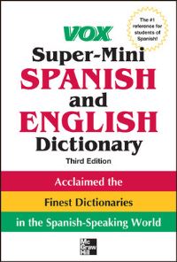 Book Cover for Vox Super-Mini Spanish and English Dictionary by McGrawHill Companies