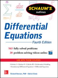 Book Cover for Differential Equations by Richard Bronson, Gabriel B Costa