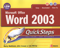 Book Cover for Microsoft Office Word 2003 by Martin S Matthews, John Cronan, Lisa McCoy