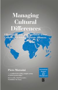 Book Cover for Managing Cultural Differences by Piero Morosini