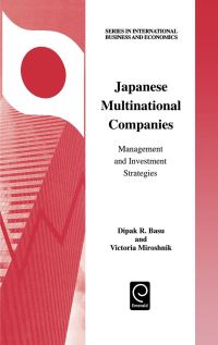 Book Cover for Japanese Multinational Companies by Dipak R Basu, Victoria Miroshnik