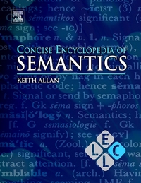 Book Cover for Concise Encyclopedia of Semantics by E K Brown, Keith Allan