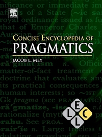 Book Cover for Concise Encyclopedia of Pragmatics by Jacob Mey