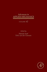Book Cover for Advances in Applied Mechanics. Vol. 42 by E van der Giessen, Hassan Aref