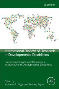 Book Cover for Prevention Science and Research in Intellectual and Developmental Disabilities by Nathaniel Riggs, Bethany Rigles