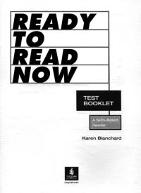 Book Cover for Ready to Read Now Test Booklet by Karen Blanchard