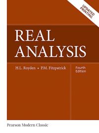 Book Cover for Real Analysis by H L Royden, Patrick Fitzpatrick, H L Royden