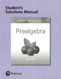 Book Cover for Student Solutions Manual for Prealgebra by Elayn MartinGay