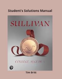 Book Cover for Student's Solutions Manual for College Algebra by Michael Sullivan