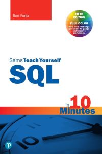Book Cover for Sams Teach Yourself SQL in 10 Minutes by Ben Forta