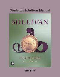 Book Cover for Student's Solutions Manual for Precalculus, Eleventh Edition, Michael Sullivan by Michael Sullivan